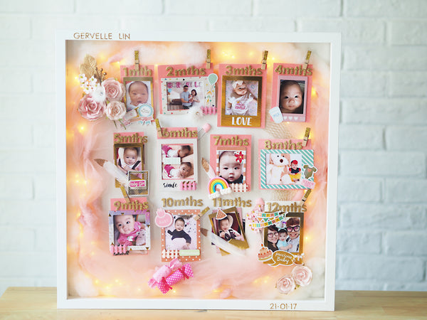 AE06 - Sparkles of Baby Milestones (For Baby Girl)