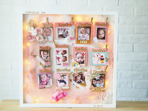 AE06 - Sparkles of Baby Milestones (For Baby Girl)