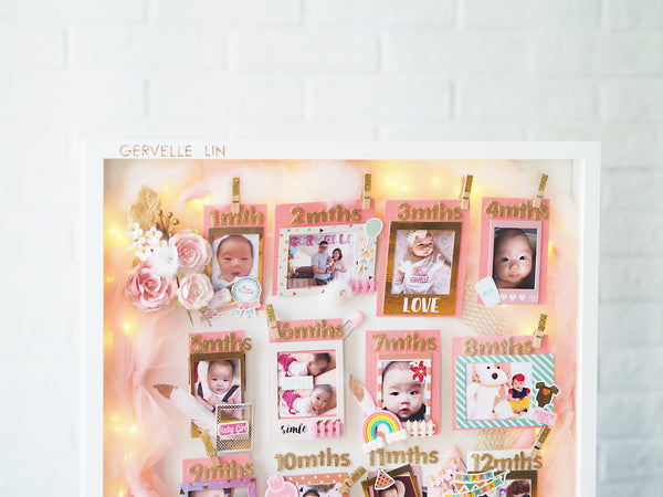 AE06 - Sparkles of Baby Milestones (For Baby Girl)