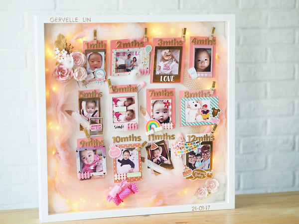 AE06 - Sparkles of Baby Milestones (For Baby Girl)
