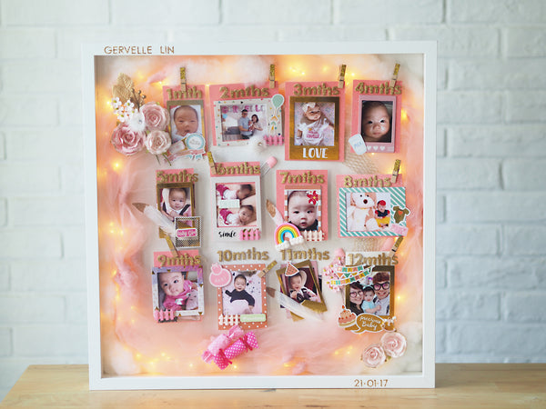 AE06 - Sparkles of Baby Milestones (For Baby Girl)